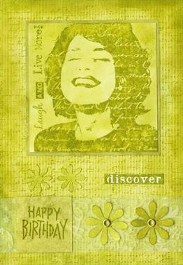 Grne Smile-Geburtstagskarte fr Jay Jay