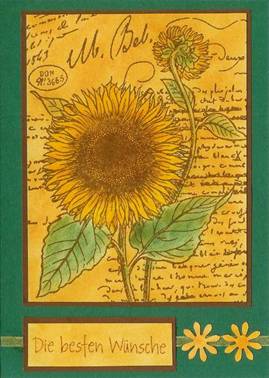 Sonnenblumengeburtstagskarte